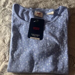 Levi's Light Blue Floral Tee